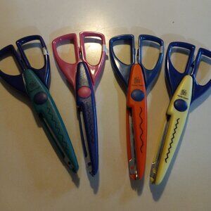 4 set of scrapbooking scissors